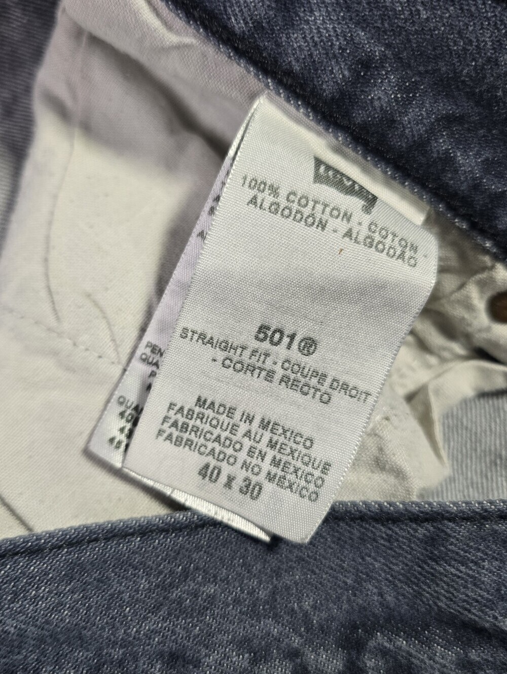 VTG Y2K Levi’s 501 XX Black Jeans Actual Sz 36x28 Classic Button Fly Design - Picture 7 of 11